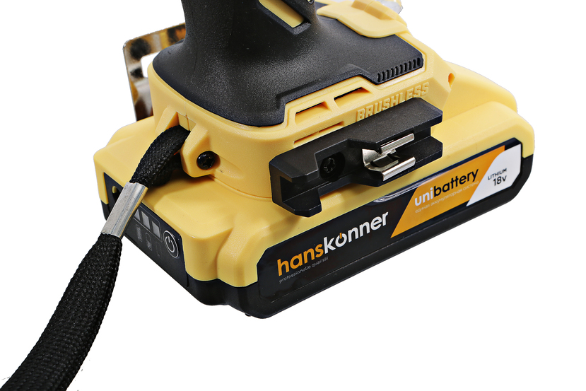 Аккумуляторный шуруповерт Hanskonner  HCD1865BL Unibattery - 7