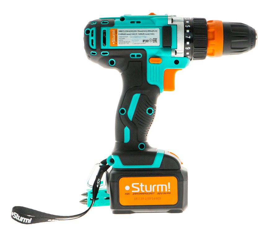 Аккумуляторный шуруповерт Sturm! CD3224LT - 3