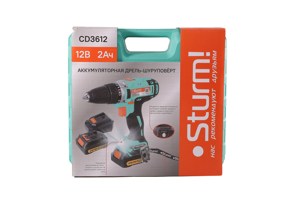 Аккумуляторный шуруповерт Sturm! CD3612 - 10