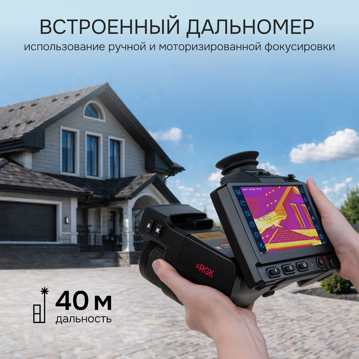 Тепловизор RGK TL-640 Pro с поверкой и опцией 2000 °C - 8