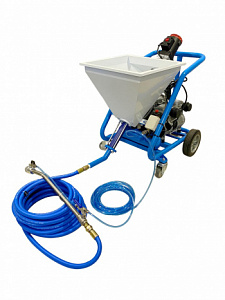 Установка AktiSpray AvS-10-20RA-DUO (2 компрессора) для нанесения гидроизоляционных материалов и шпатлевки (с автоматикой, к-т с рукавами и распылитем)